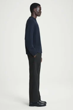 Clearance COS CHUNKY PURE CASHMERE SWEATER NAVY