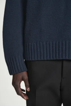 Clearance COS CHUNKY PURE CASHMERE SWEATER NAVY