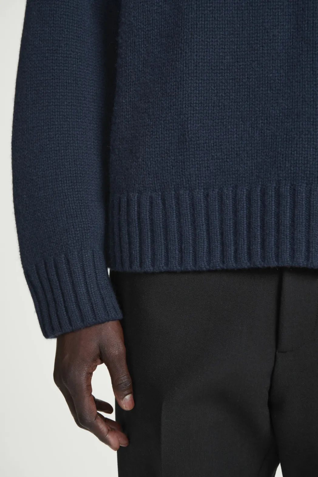Clearance COS CHUNKY PURE CASHMERE SWEATER NAVY
