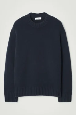 Clearance COS CHUNKY PURE CASHMERE SWEATER NAVY