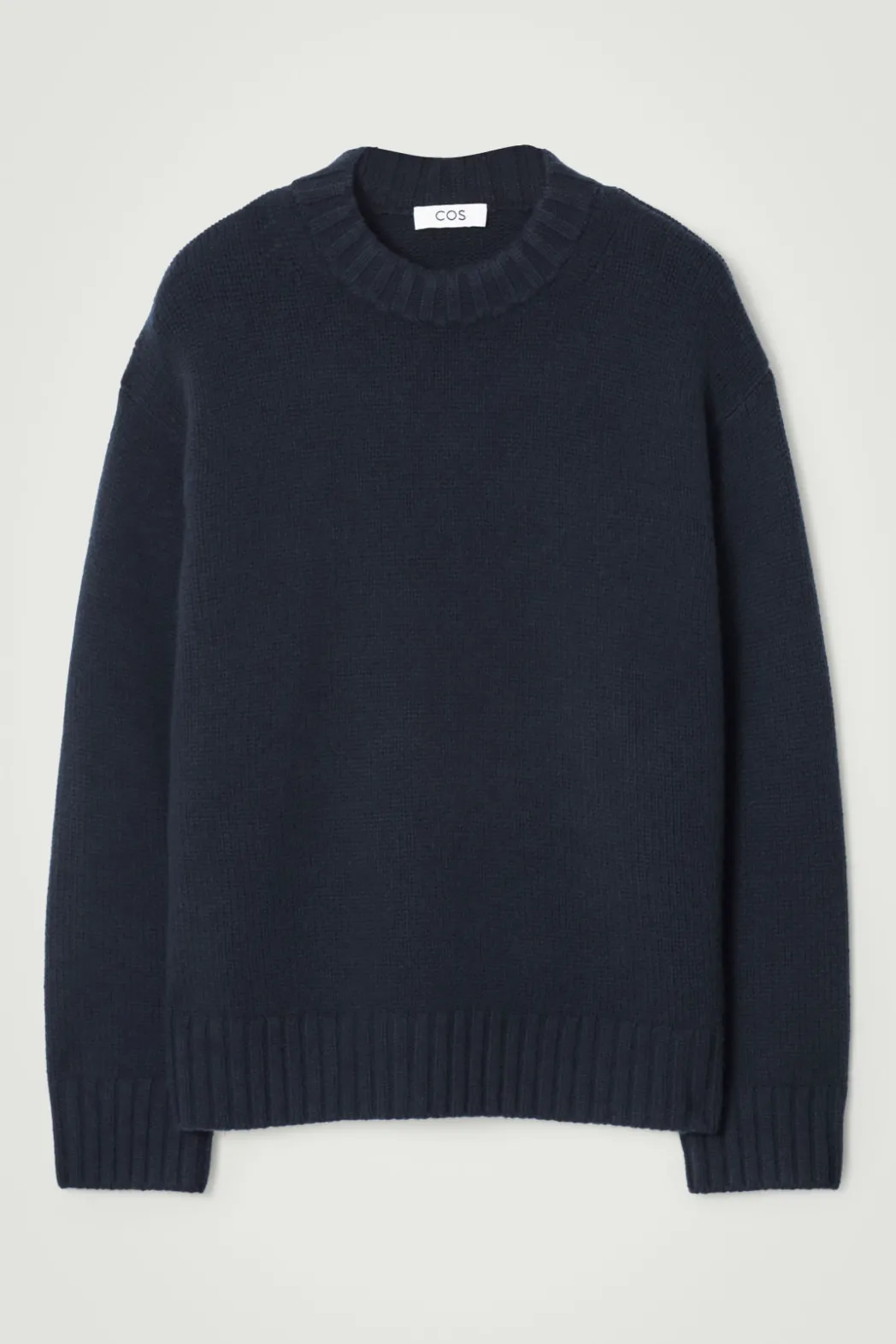 Clearance COS CHUNKY PURE CASHMERE SWEATER NAVY