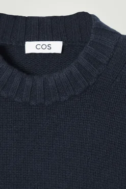 Clearance COS CHUNKY PURE CASHMERE SWEATER NAVY
