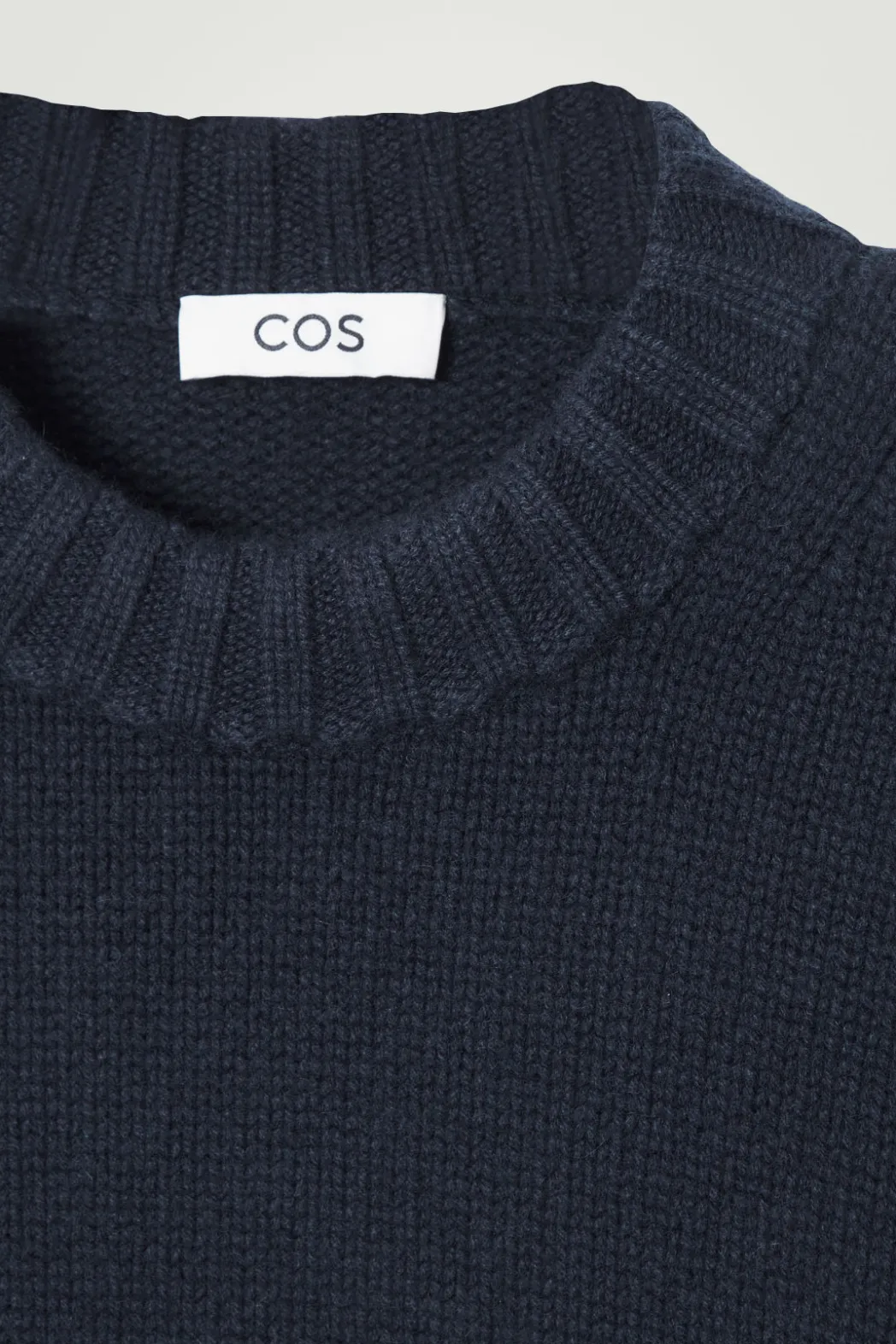Clearance COS CHUNKY PURE CASHMERE SWEATER NAVY