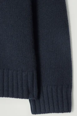 Clearance COS CHUNKY PURE CASHMERE SWEATER NAVY