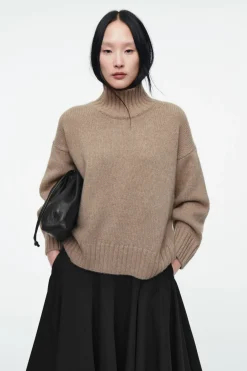 Sale COS CHUNKY PURE CASHMERE TURTLENECK SWEATER UNDYED
