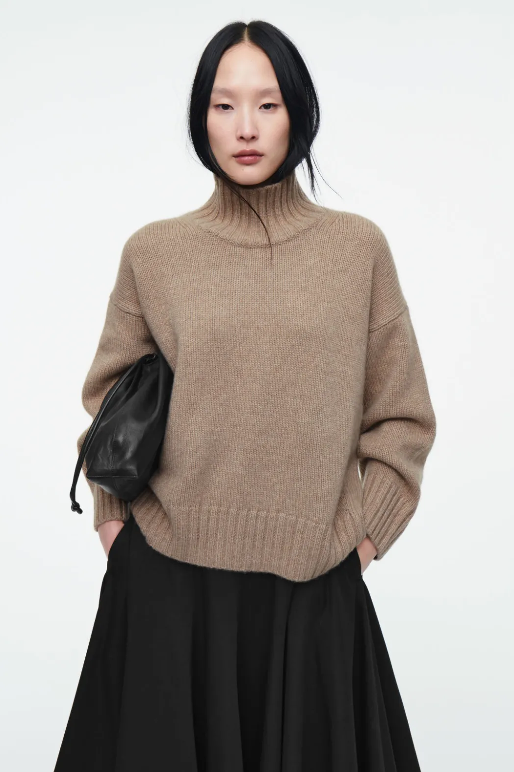 Sale COS CHUNKY PURE CASHMERE TURTLENECK SWEATER UNDYED