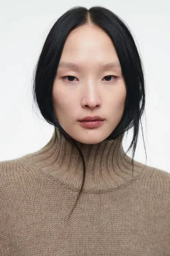 Sale COS CHUNKY PURE CASHMERE TURTLENECK SWEATER UNDYED
