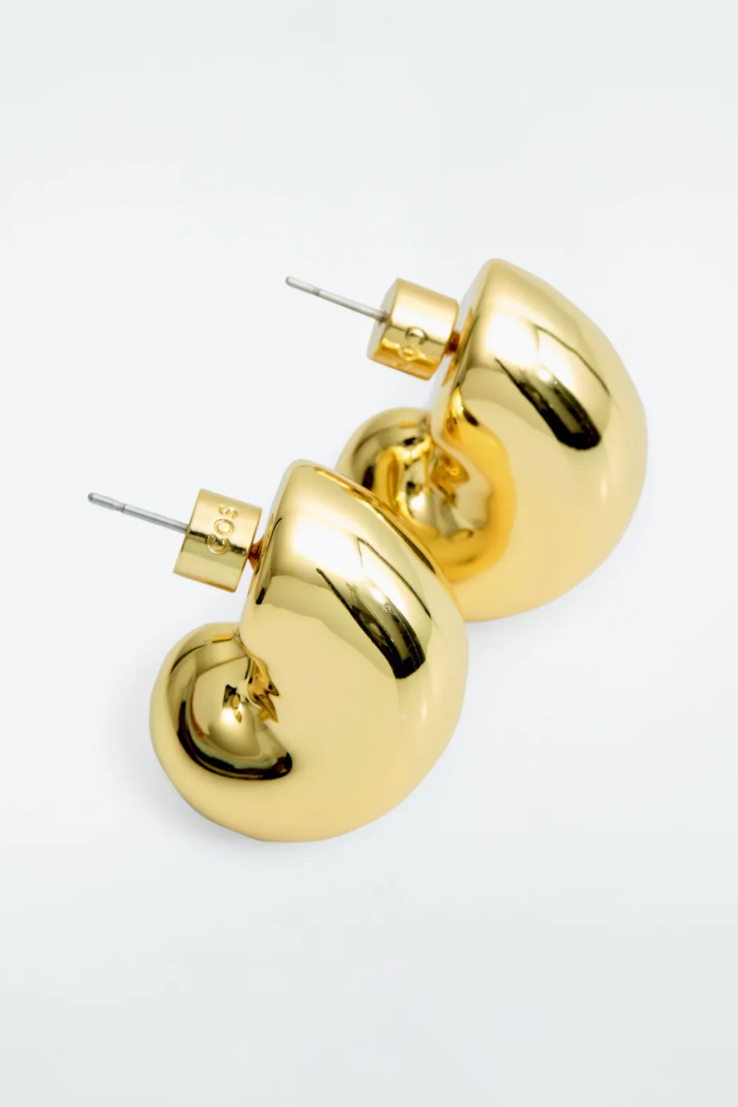 Hot COS CHUNKY SEASHELL-SHAPED EARRINGS GOLD
