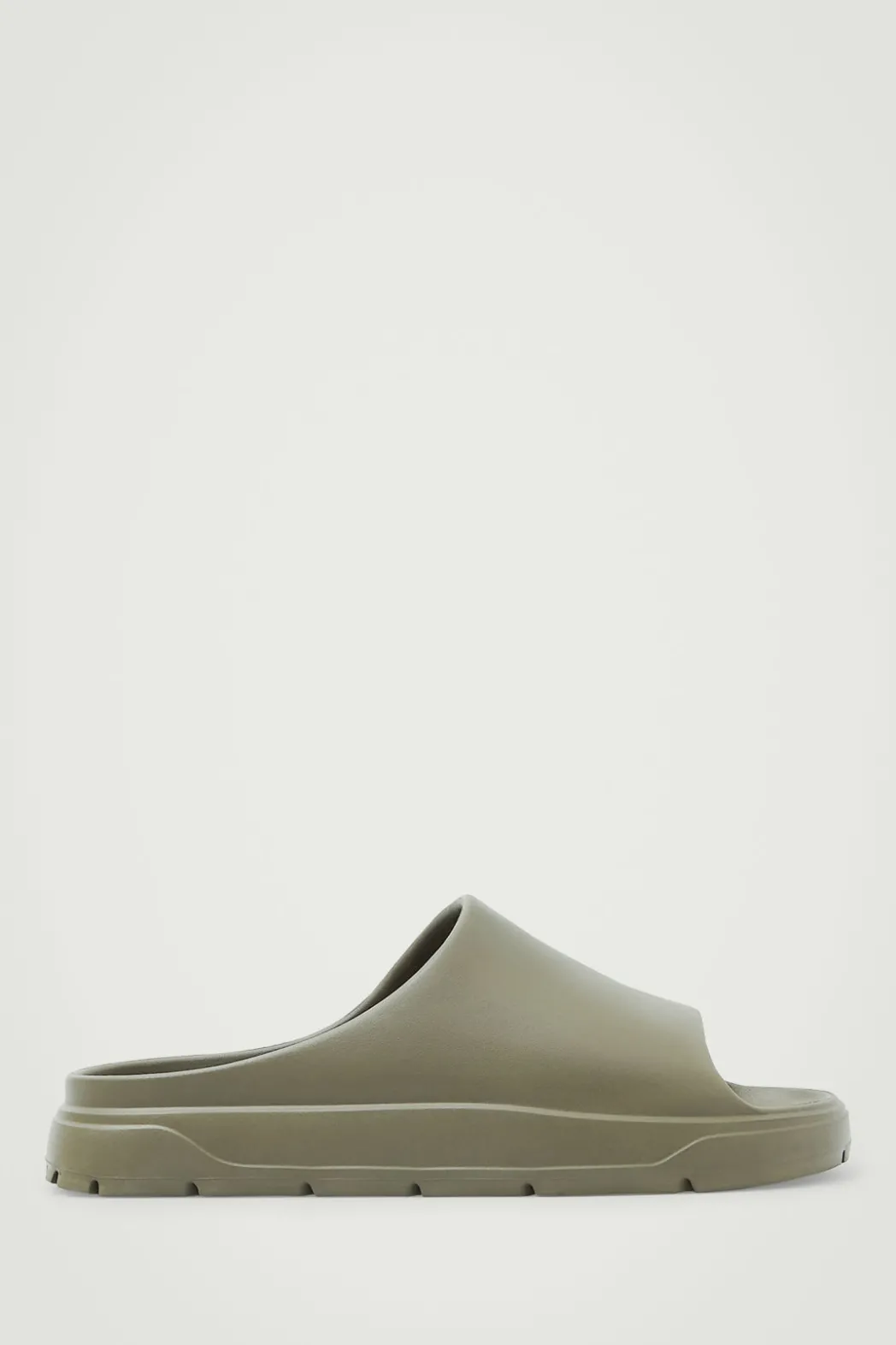 Sale COS CHUNKY SLIDES KHAKI GREEN