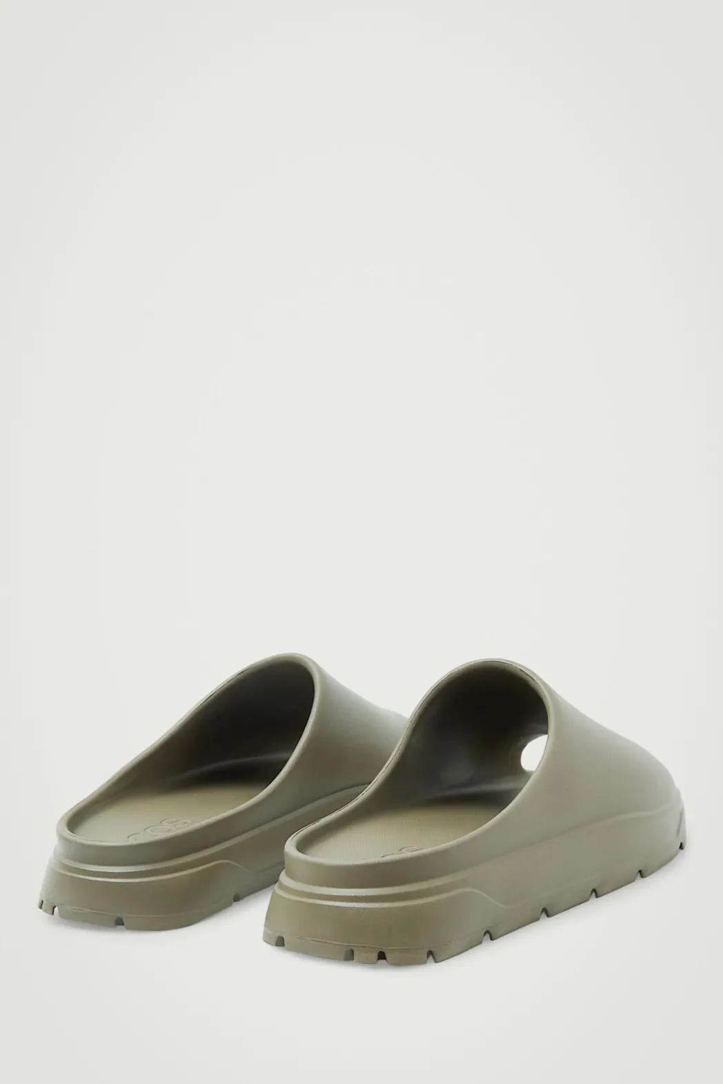 Sale COS CHUNKY SLIDES KHAKI GREEN