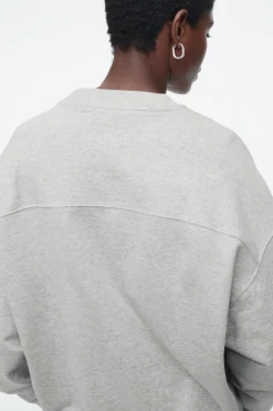 COS CLASSIC CREW-NECK SWEATSHIRT GRAY