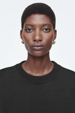 COS CLASSIC CREW-NECK SWEATSHIRT BLACK