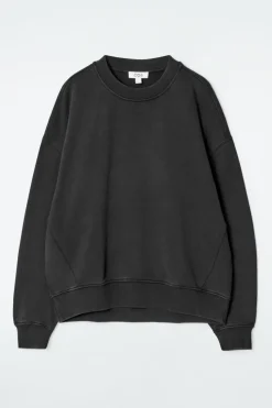 COS CLASSIC CREW-NECK SWEATSHIRT BLACK