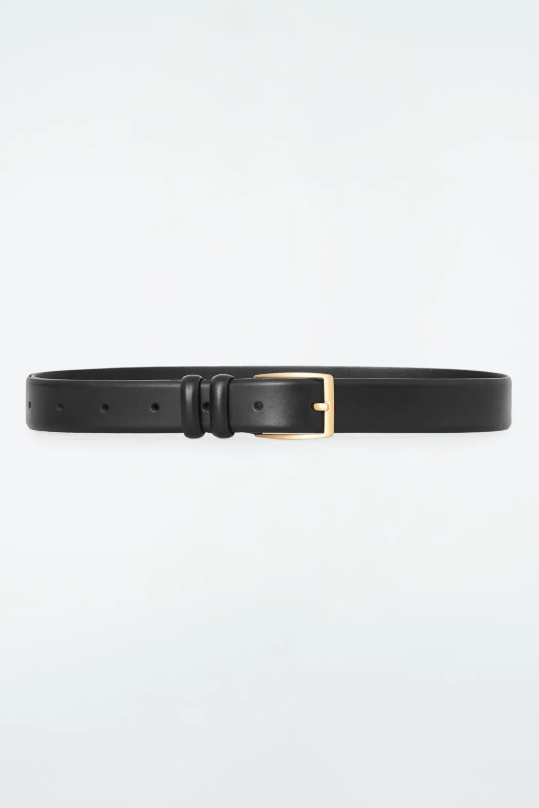 COS CLASSIC LEATHER BELT BLACK