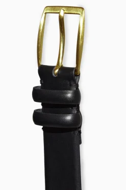 COS CLASSIC LEATHER BELT BLACK