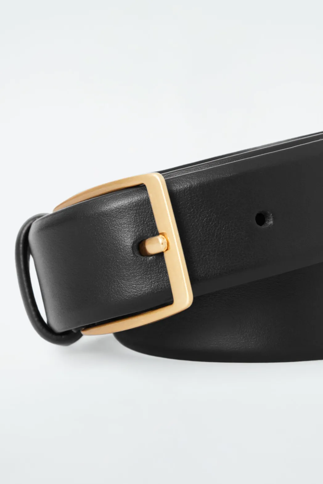 COS CLASSIC LEATHER BELT BLACK