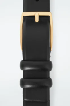 COS CLASSIC LEATHER BELT BLACK