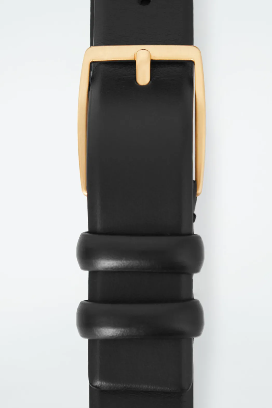 COS CLASSIC LEATHER BELT BLACK