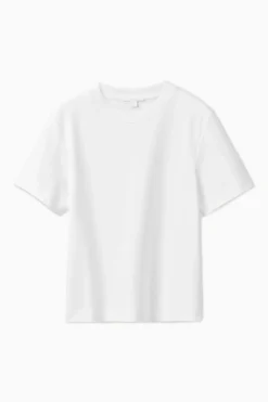 Sale COS CLEAN CUT REGULAR T-SHIRT White