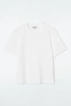 Sale COS CLEAN CUT REGULAR T-SHIRT White