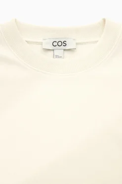 COS CLEAN CUT REGULAR T-SHIRT LIGHT BEIGE