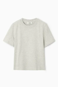 Clearance COS CLEAN CUT REGULAR T-SHIRT GRAY MARL
