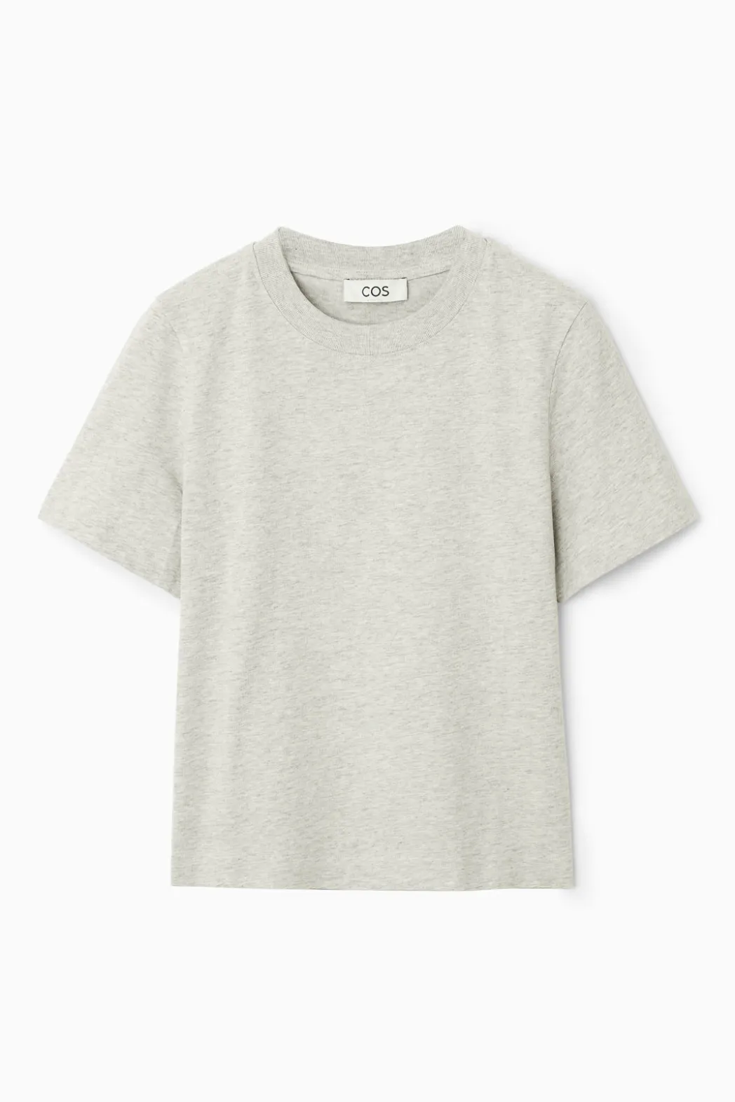 Clearance COS CLEAN CUT REGULAR T-SHIRT GRAY MARL