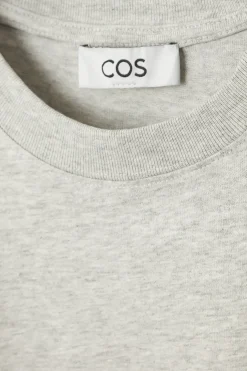 Clearance COS CLEAN CUT REGULAR T-SHIRT GRAY MARL
