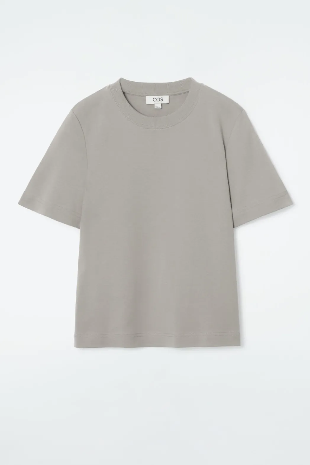 Discount COS CLEAN CUT REGULAR T-SHIRT KHAKI
