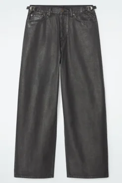 Online COS COAST WIDE-LEG JEANS BLACK
