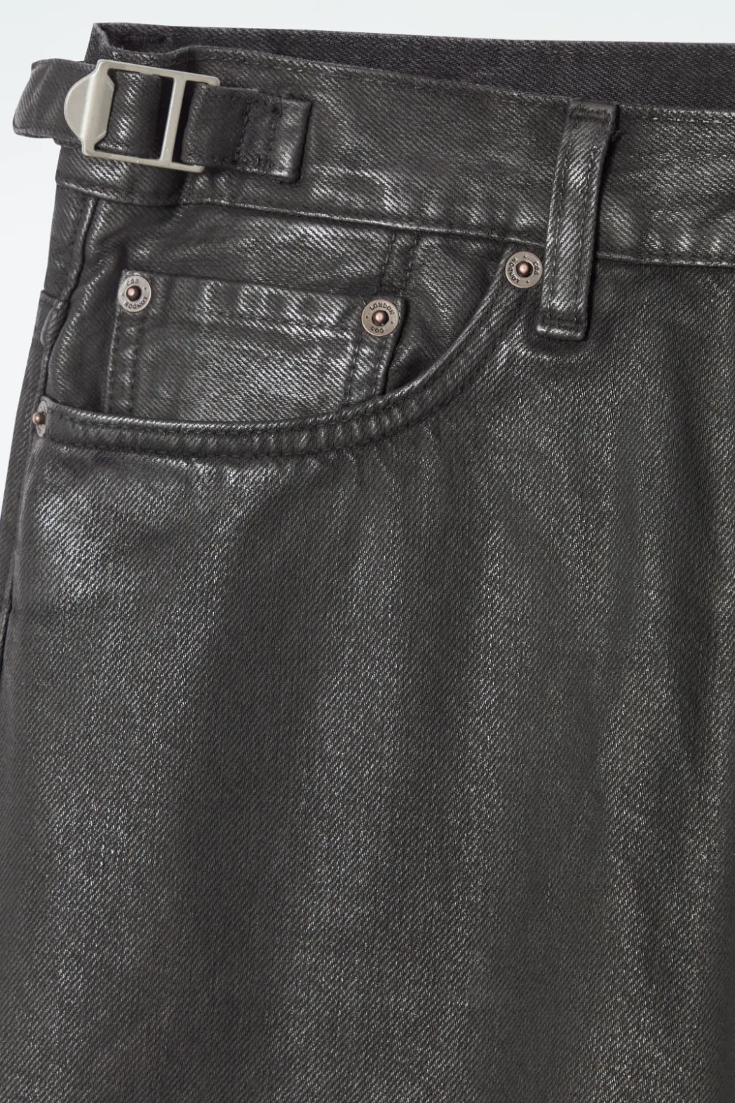 Online COS COAST WIDE-LEG JEANS BLACK