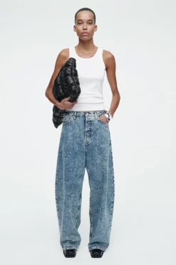 Discount COS COAST WIDE-LEG JEANS BLUE
