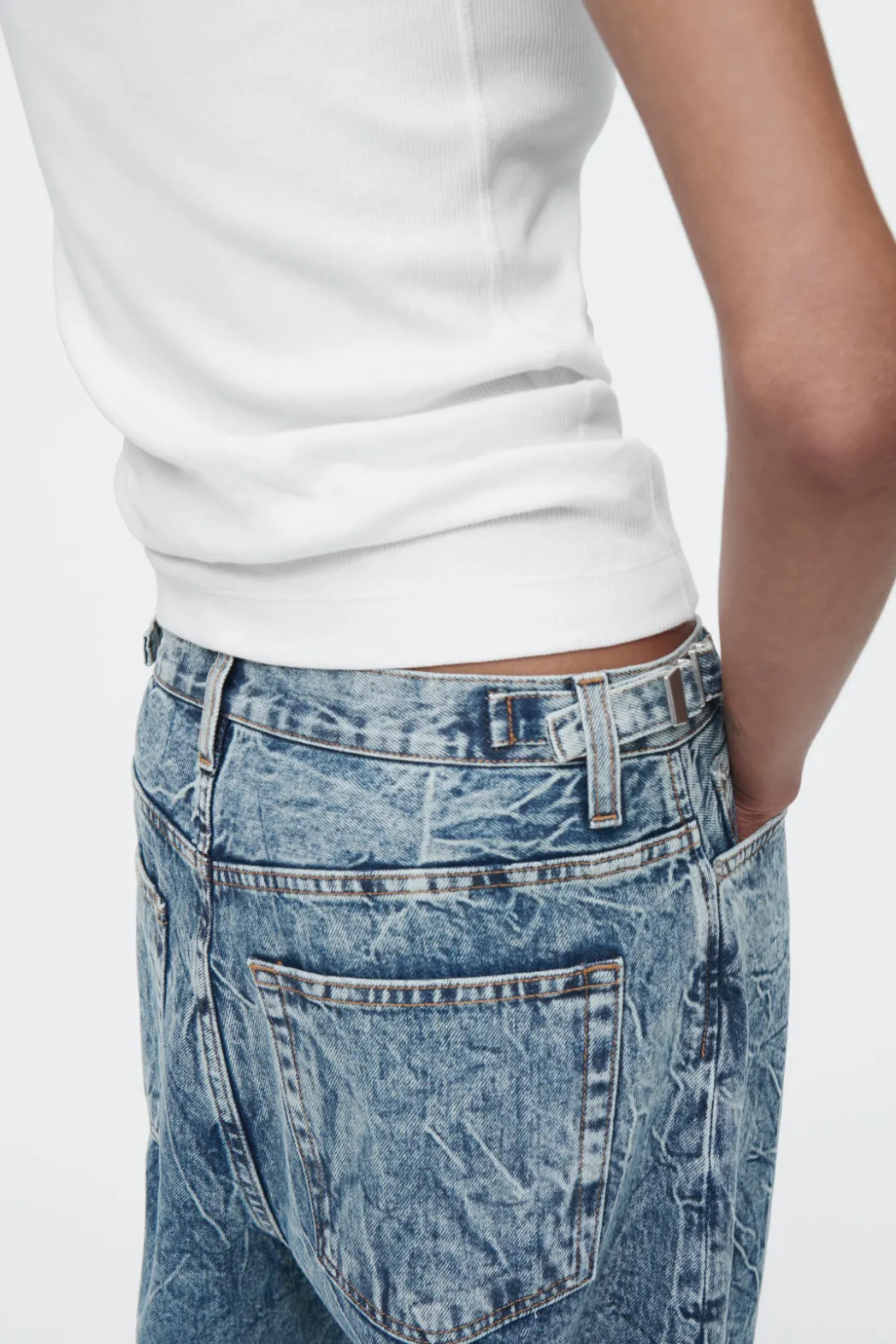 Discount COS COAST WIDE-LEG JEANS BLUE