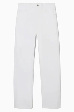 New COS COLUMN STRAIGHT-LEG JEANS WHITE