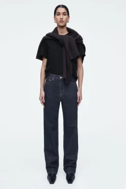 Best COS COLUMN STRAIGHT-LEG JEANS DARK BLUE