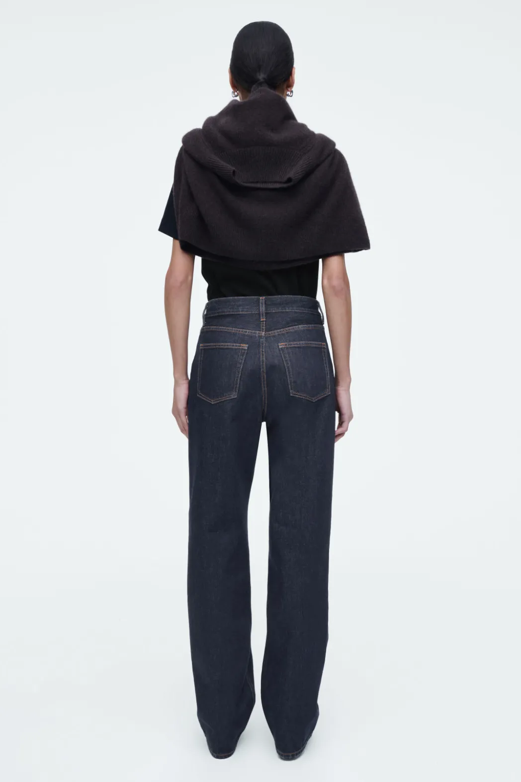 Best COS COLUMN STRAIGHT-LEG JEANS DARK BLUE