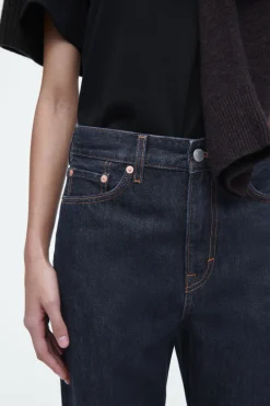 Best COS COLUMN STRAIGHT-LEG JEANS DARK BLUE