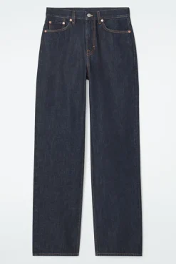 Best COS COLUMN STRAIGHT-LEG JEANS DARK BLUE