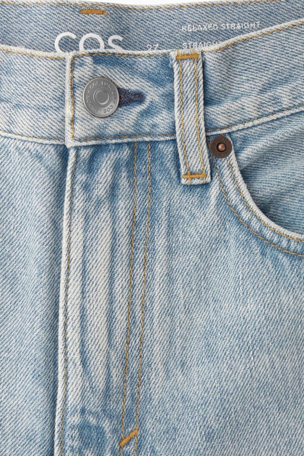 COS COLUMN STRAIGHT-LEG JEANS LIGHT BLUE