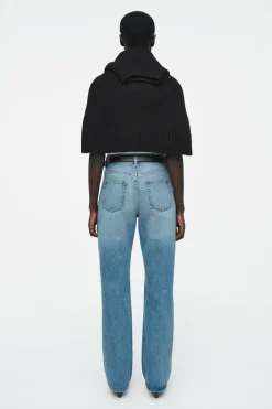 Online COS COLUMN STRAIGHT-LEG JEANS LIGHT BLUE