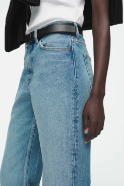 Online COS COLUMN STRAIGHT-LEG JEANS LIGHT BLUE