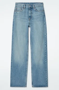 Online COS COLUMN STRAIGHT-LEG JEANS LIGHT BLUE