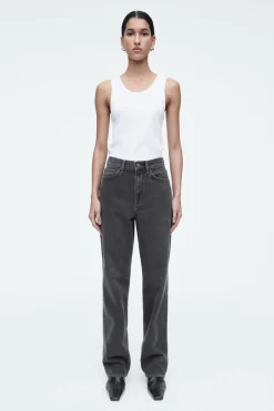 Outlet COS COLUMN STRAIGHT-LEG JEANS FADED BLACK