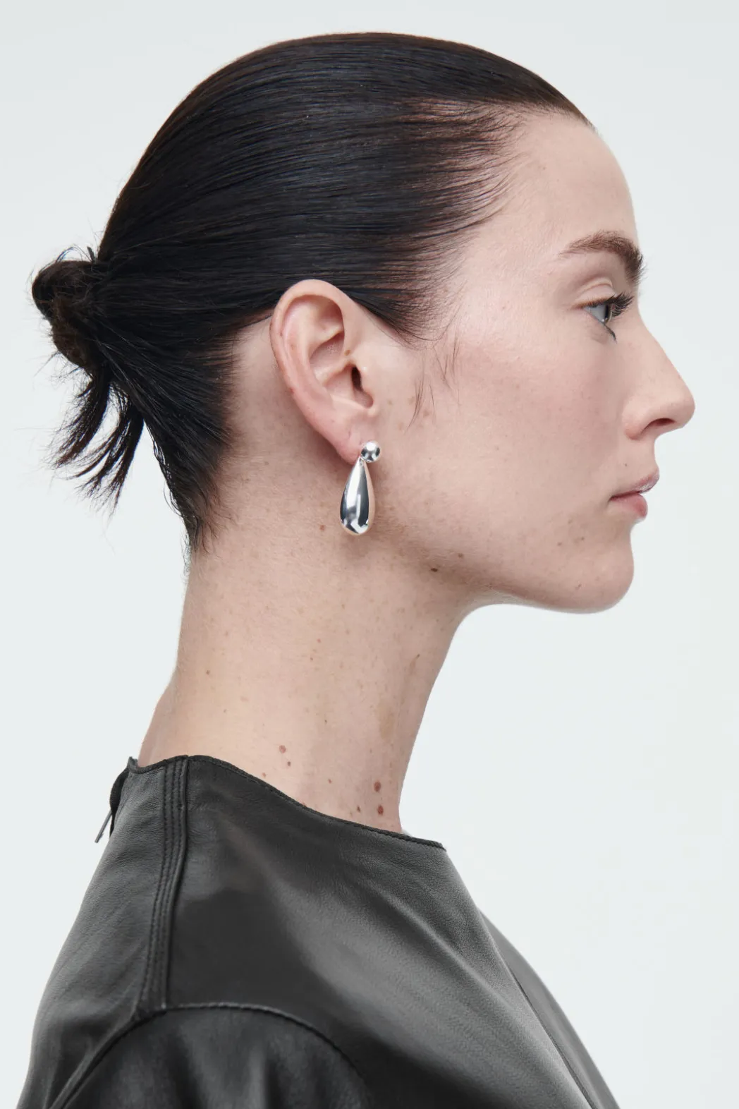 Online COS CONVERTIBLE CHUNKY DROPLET EARRINGS SILVER