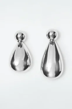 Online COS CONVERTIBLE CHUNKY DROPLET EARRINGS SILVER