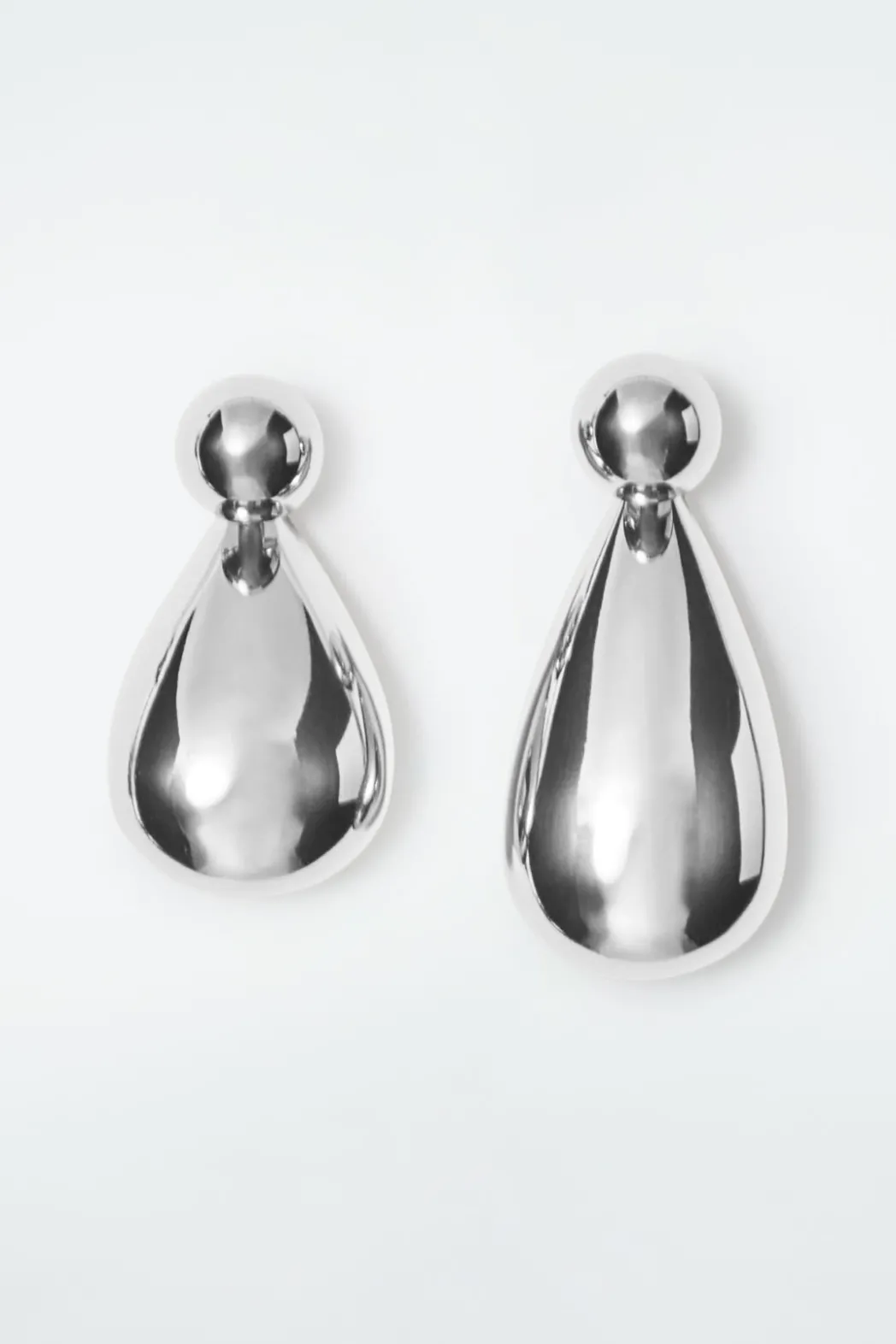 Online COS CONVERTIBLE CHUNKY DROPLET EARRINGS SILVER