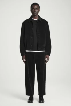 Sale COS CORDUROY OVERSHIRT BLACK