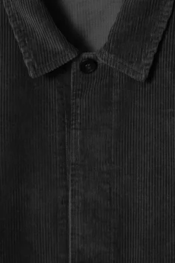 Sale COS CORDUROY OVERSHIRT BLACK