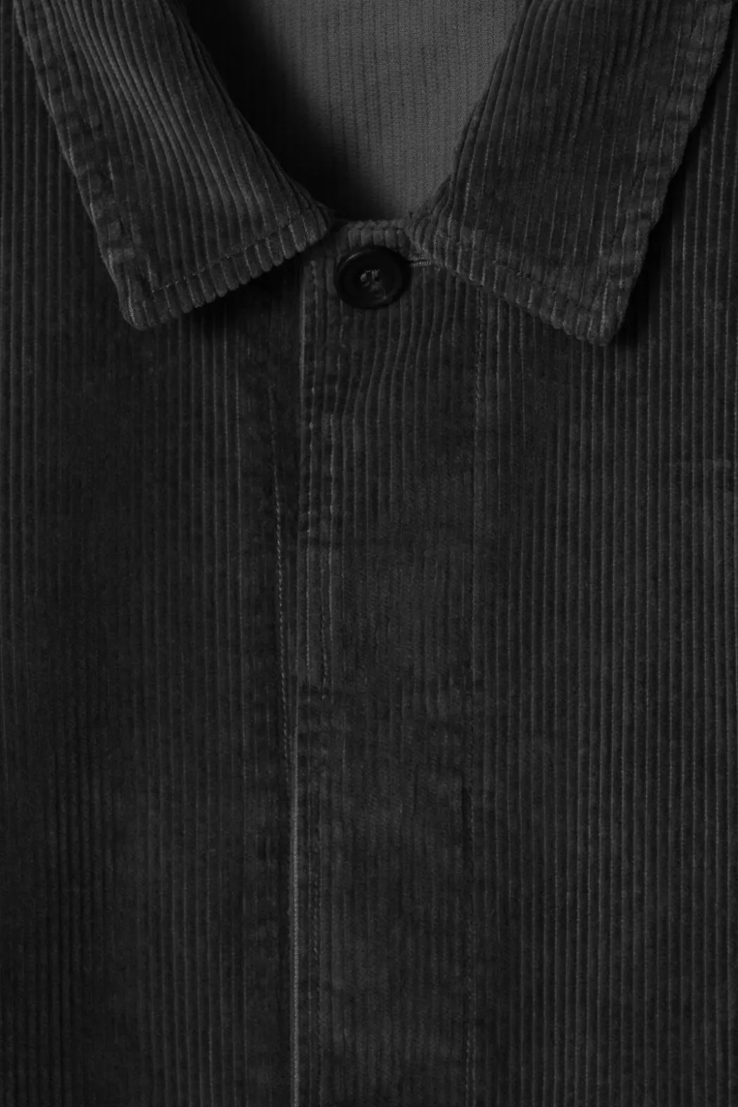 Sale COS CORDUROY OVERSHIRT BLACK