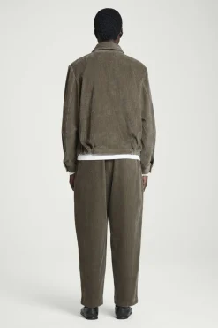 Outlet COS CORDUROY OVERSHIRT DARK KHAKI